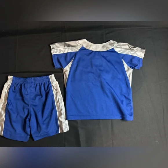 Kids Dodgers Blue and Gray Shirt & Shorts Set - Picture 4 of 4